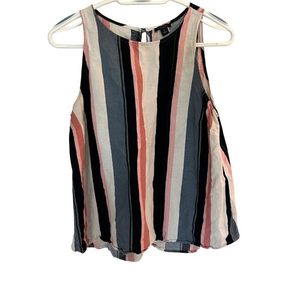 Ann Taylor Factory Women's Sleeveless Striped Top M - Picture 1 of 8